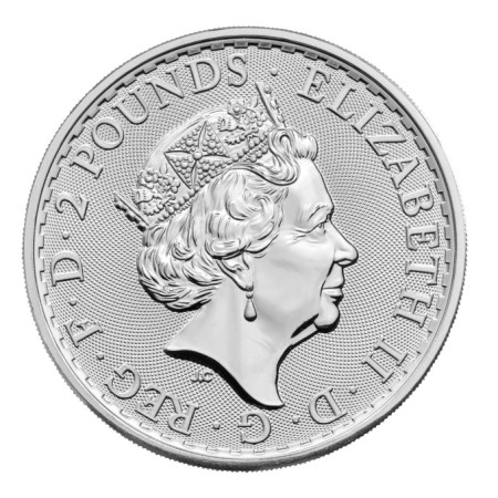 1 Oz UK Britannia Silver QE II Coin 2022 Image of 1 Oz UK Britannia Silver QE II Coin 2022