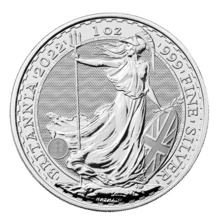 1 Oz UK Britannia Silver QE II Coin 2022