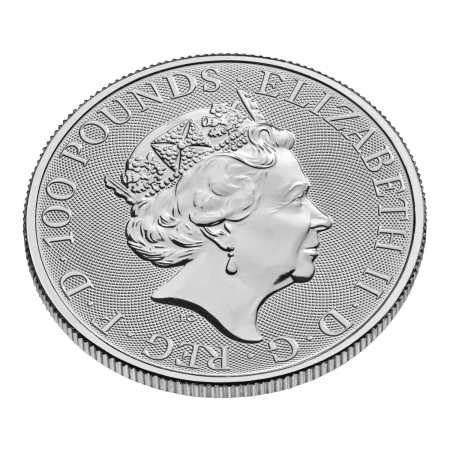 1 Oz Tudor Beasts Platinum Lion Coin 2022 Image of 1 Oz Tudor Beasts Platinum Lion Coin 2022