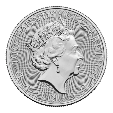 1 Oz Tudor Beasts Platinum Lion Coin 2022 Image of 1 Oz Tudor Beasts Platinum Lion Coin 2022