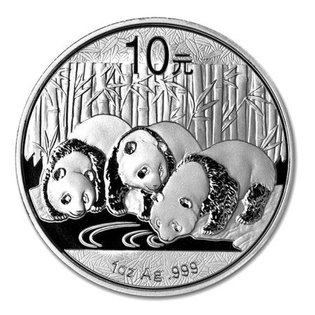 Image of 1 oz China Panda .999% Fine Silver Coin BU 2013 (In Capsule)