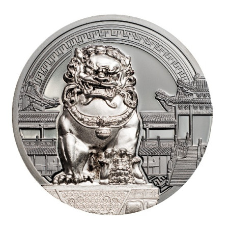 Chinese Guardian Lions - 2 x 2oz Proof Coin Set (With Box & COA) | Indigo Precious Metals Image of Chinese Guardian Lions - 2 x 2oz Proof Coin Set (With Box & COA) | Indigo Precious Metals