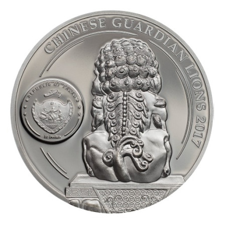 Chinese Guardian Lions - 2 x 2oz Proof Coin Set (With Box & COA) | Indigo Precious Metals Image of Chinese Guardian Lions - 2 x 2oz Proof Coin Set (With Box & COA) | Indigo Precious Metals
