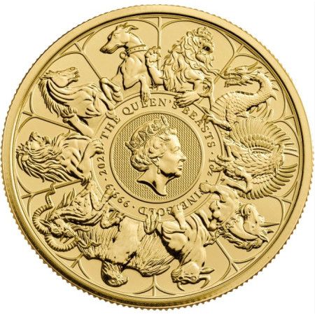 1 Oz Queen's Beast Completer Gold Coin 2021