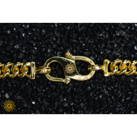 Gold Cuban Link Twisted Chain Necklace 24k, 999%, 1.5mm, 64.5cm, 101.5 gram Image of Gold Cuban Link Twisted Chain Necklace 24k, 999%, 1.5mm, 64.5cm, 101.5 gram