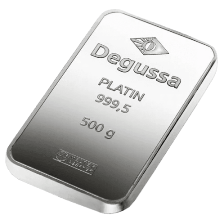 Image of 500 gram Degussa Platinum Minted Bar
