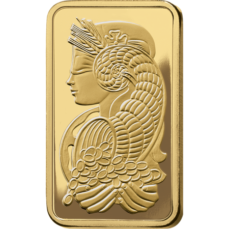 10 Oz Pamp Suisse Lady Fortuna Gold Minted Bar