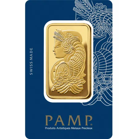 50 gram PAMP Suisse Lady Fortuna Gold Minted Bar