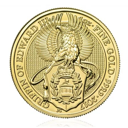Image of 1oz Gold Queen's Beasts - The Griffin Year 2017 