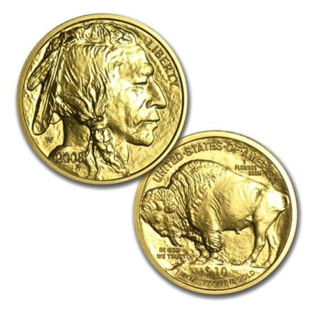 2008 Gold Buffalo 4-Coin Set BU (w/Box & COA) Image of 2008 Gold Buffalo 4-Coin Set BU (w/Box & COA)