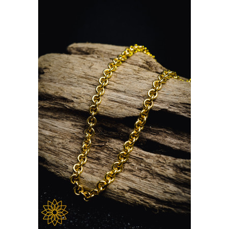 Gold Classic ‘O’Link Chain Necklace, 24K, 999%, 1.5mm, 65cm, 101.5 gram Image of Gold Classic ‘O’Link Chain Necklace, 24K, 999%, 1.5mm, 65cm, 101.5 gram