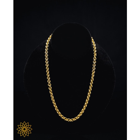 Gold Classic ‘O’Link Chain Necklace, 24K, 999%, 1.5mm, 65cm, 101.4 gram Image of Gold Classic ‘O’Link Chain Necklace, 24K, 999%, 1.5mm, 65cm, 101.4 gram