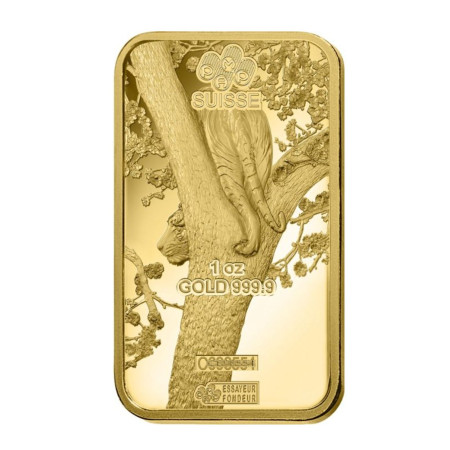 1 Oz Gold Bar Year 2022 PAMP Suisse Year of the Tiger (In Assay CertiCard) Image of 1 Oz Gold Bar Year 2022 PAMP Suisse Year of the Tiger (In Assay CertiCard)
