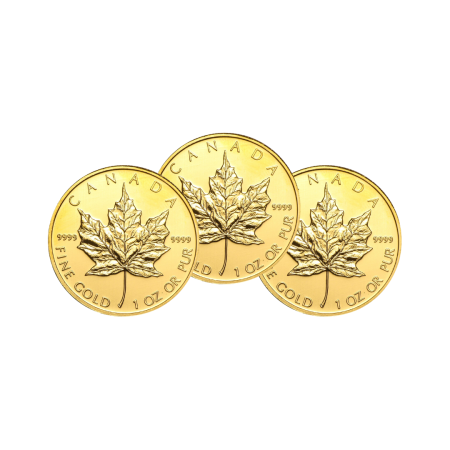 Image of 1 Toz Canadian Gold Maple - Various Years