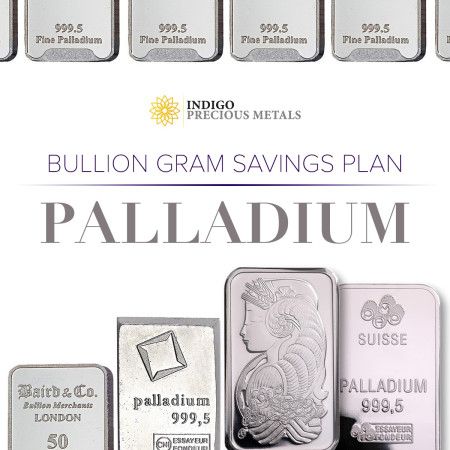 Indigo’s Bullion Gram Savings Plan PALLADIUM  - Full Metal Allocation