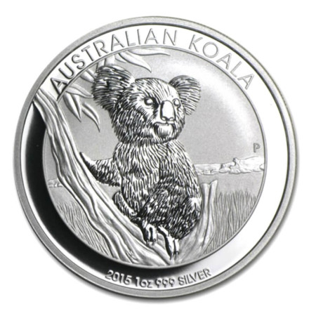 Image of 1 Oz Australia Koala .999% Fine Silver Coin BU 2015