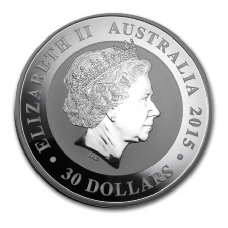 2015 Australia 1 kilo Silver Kookaburra BU Image of 2015 Australia 1 kilo Silver Kookaburra BU