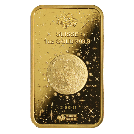 Image of 1 Oz Gold Year 2024 PAMP Suisse Legend of the Azure Dragon Bar (In Assay CertiCard) 