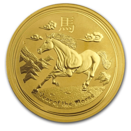 Image of 2014 Australia 1 oz Gold Lunar Horse BU (Series II)