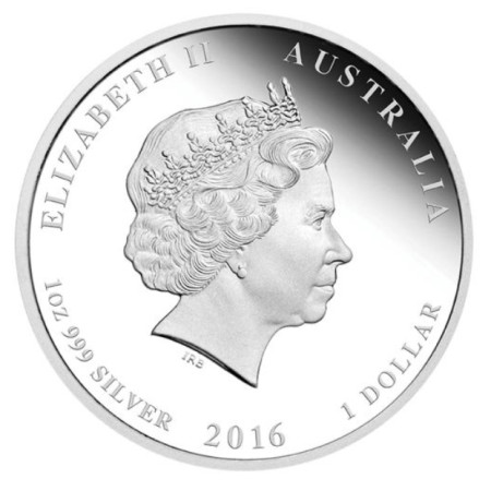 Australian Lunar Series II 2016 1 Oz Year of the Monkey Silver Coins Image of Australian Lunar Series II 2016 1 Oz Year of the Monkey Silver Coins