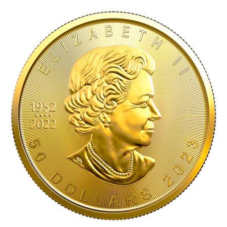 1 Toz Canadian Gold Maple Year 2023 Image of 1 Toz Canadian Gold Maple Year 2023