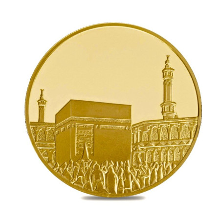 Islamic Collection, Mecca Medina Gold 1 oz Round - Limited Edition Image of Islamic Collection, Mecca Medina Gold 1 oz Round - Limited Edition