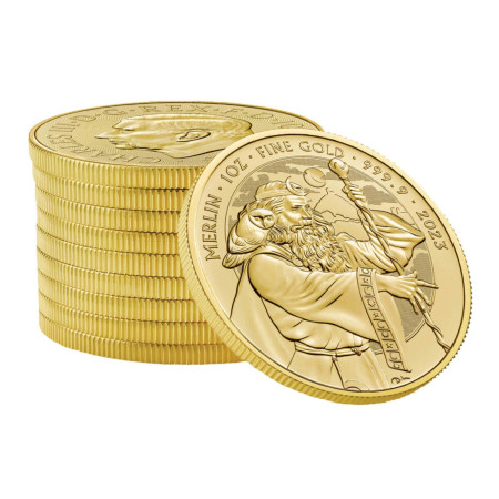 1oz 2023 Mythical Merlin Gold Coin | UK Royal Mint Image of 1oz 2023 Mythical Merlin Gold Coin | UK Royal Mint