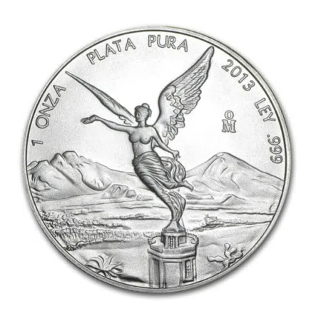 Image of 1 oz Mexican Libertad .999% Fine Silver Coin 2013