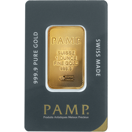 PAMP Suisse 999.9 Pure 1oz Gold Bar