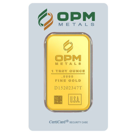 Image of 1 Oz OPM Gold Minted Bar