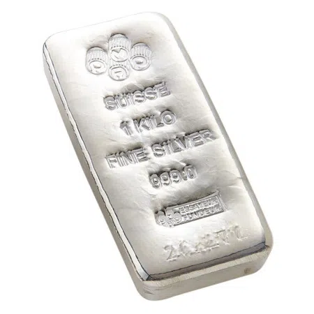 Image of PAMP Suisse 1 Kilo Cast 999 Silver Bar 