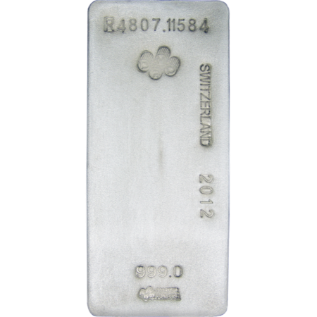 1000 Oz PAMP Suisse Large Silver Cast Bar