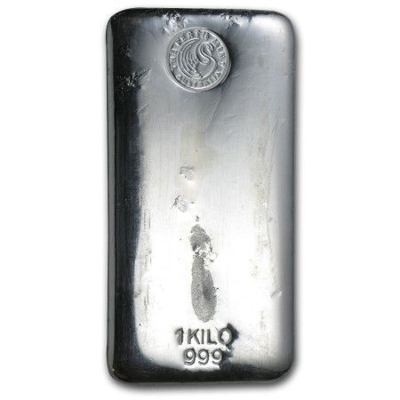1 kg Perth Mint Silver Cast Bar