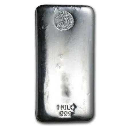 Perth Mint Silver Cast Bar - 1 kg .999% Ag Good Delivery