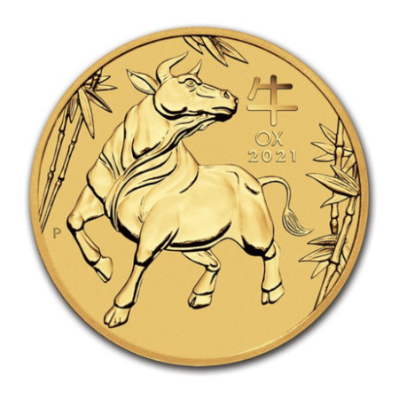 Year 2021 Australia 1 oz Gold Lunar Ox BU (Series III) Image of Year 2021 Australia 1 oz Gold Lunar Ox BU (Series III)