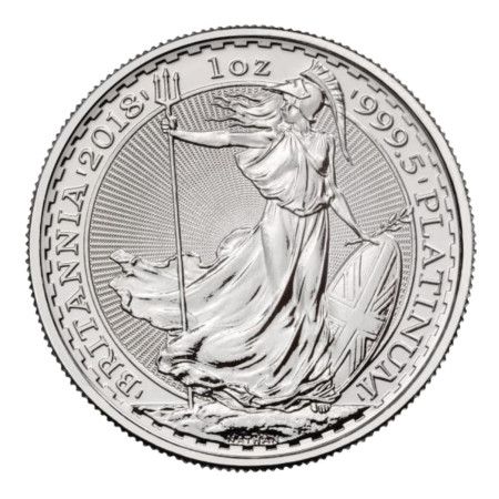 Image of Britannia 2018 One Ounce Platinum Bullion Coin