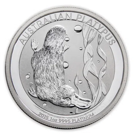 1 oz Australian Platypus Platinum Coin 2015