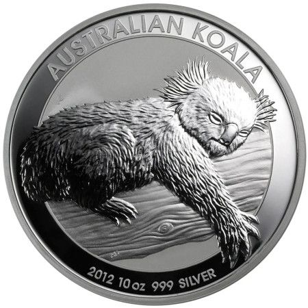 Image of 10 Oz Perth Mint Year 2012 Koala Silver Coin