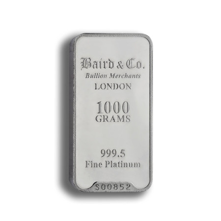Image of Platinum Investment Bar - 1000 grams, 999.5% Pt