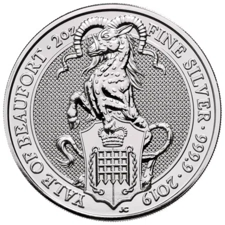 Image of 2oz Silver Queen's Beasts - The Yale Year 2019