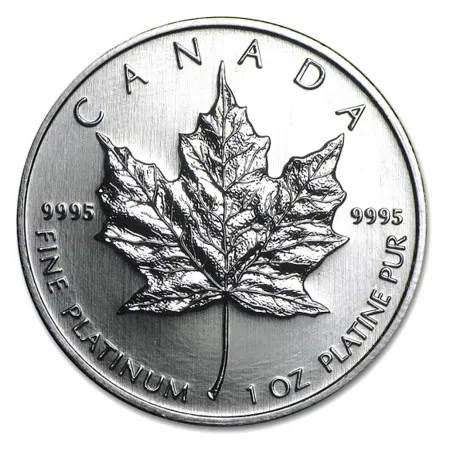 Image of 1 Oz Canada Maple Leaf .9995 Platinum Coin BU Various Years