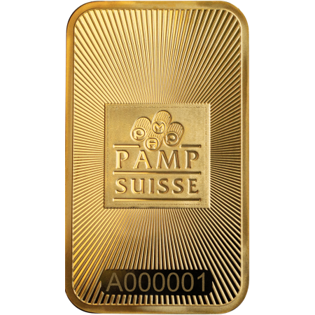 Image of PAMP Suisse 999.9 Pure 1oz Gold Bar