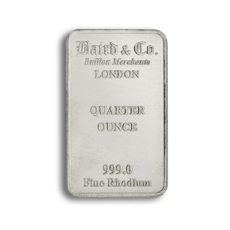 Image of Quarter Ounce Rhodium bar