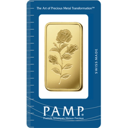 Image of 50 gram PAMP Suisse Rosa Gold Minted Bar