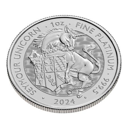 1 Oz Tudor Beasts - The Seymour Unicorn Platinum Coin 2024 Image of 1 Oz Tudor Beasts - The Seymour Unicorn Platinum Coin 2024