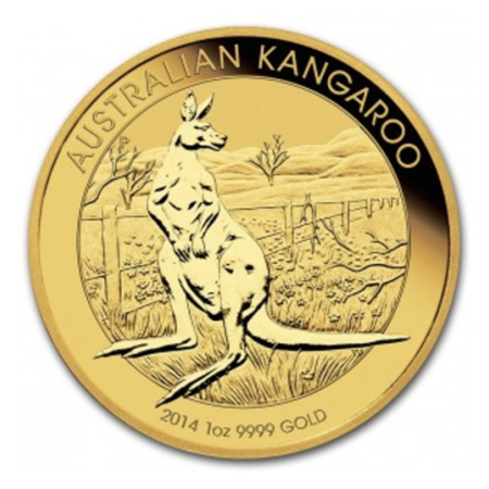 Image of 1 Oz Australian Kangaroo Gold Coin BU 2014
