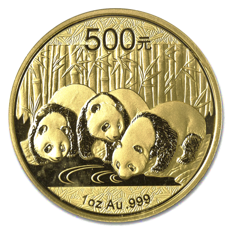 Image of 1 Oz Chinese Panda .999% Gold BU Coin 2013