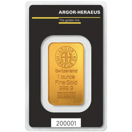 1 Oz Gold Argor-Heraeus Kinebar