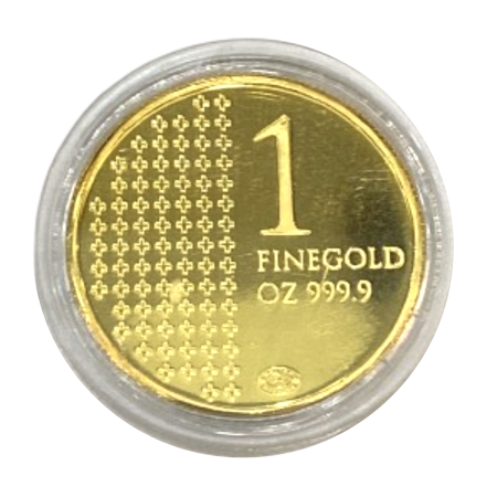 1 Oz Lady Helvetia Gold Coin 999.9% Image of 1 Oz Lady Helvetia Gold Coin 999.9%