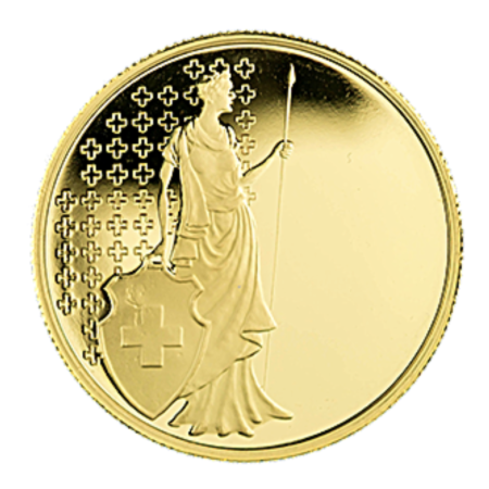 Image of 1 Oz Lady Helvetia Gold Coin 999.9%